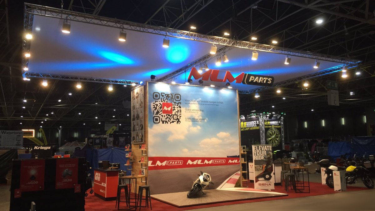 Beursstand op Motorbeurs